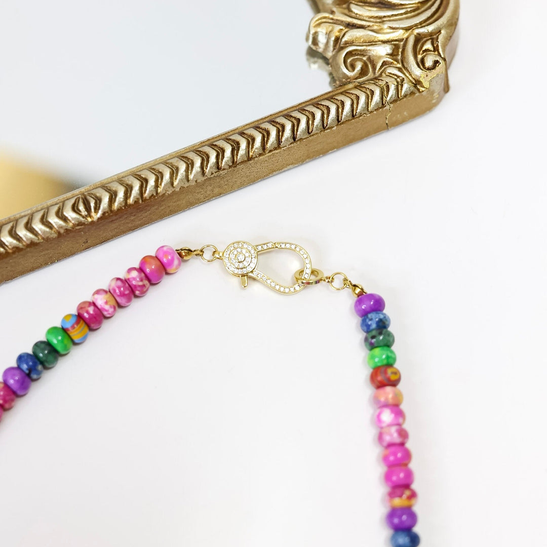 Treasure Jewels | Cool Girl Gemstone Necklace in Multicolor