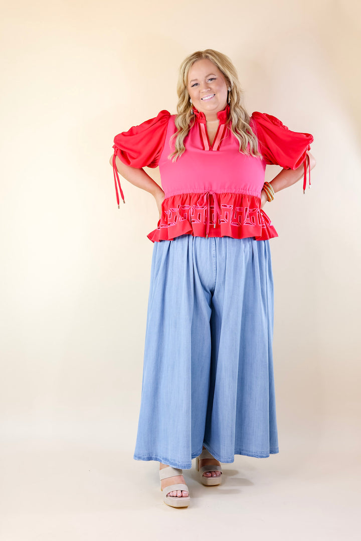 Emily McCarthy | Posey Top in Cabaret Pink - Giddy Up Glamour Boutique