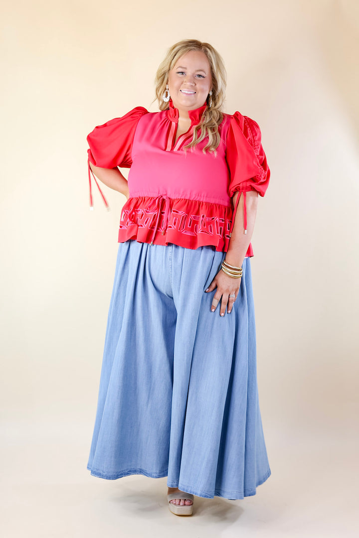 Emily McCarthy | Posey Top in Cabaret Pink - Giddy Up Glamour Boutique