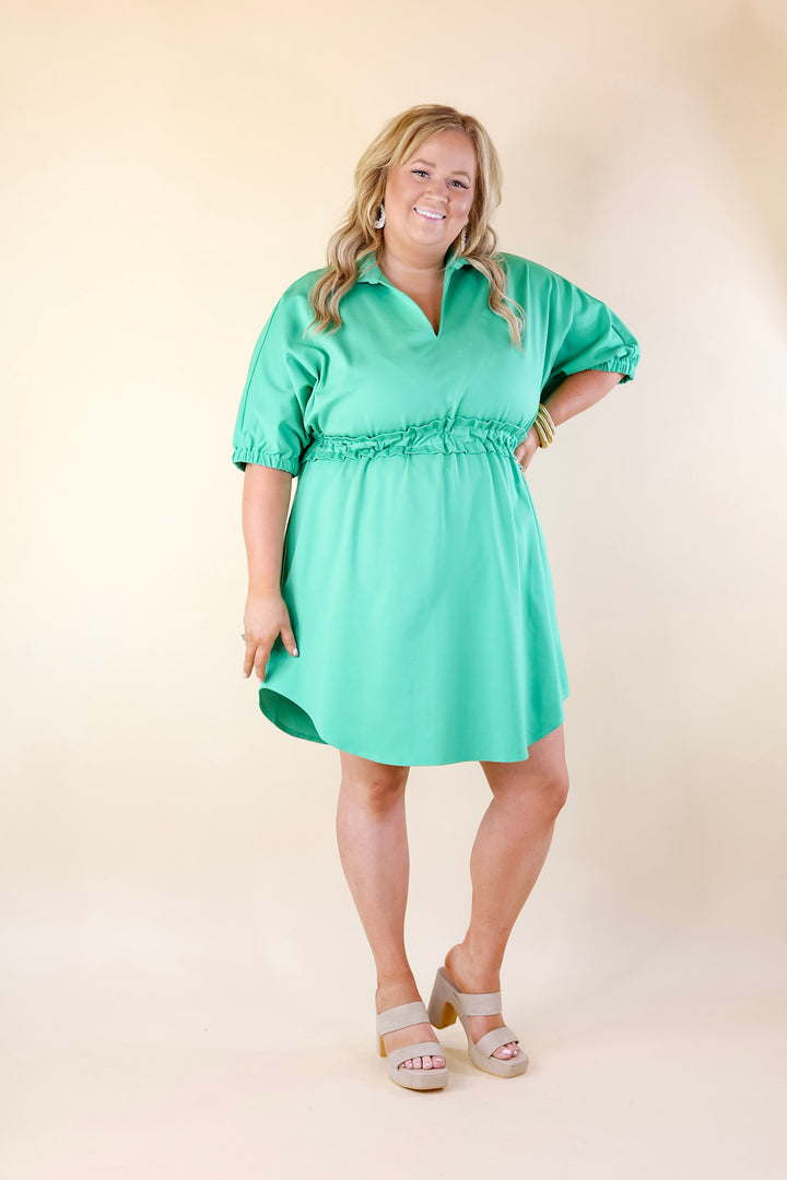 Emily McCarthy | Palmer Dress in Green - Giddy Up Glamour Boutique