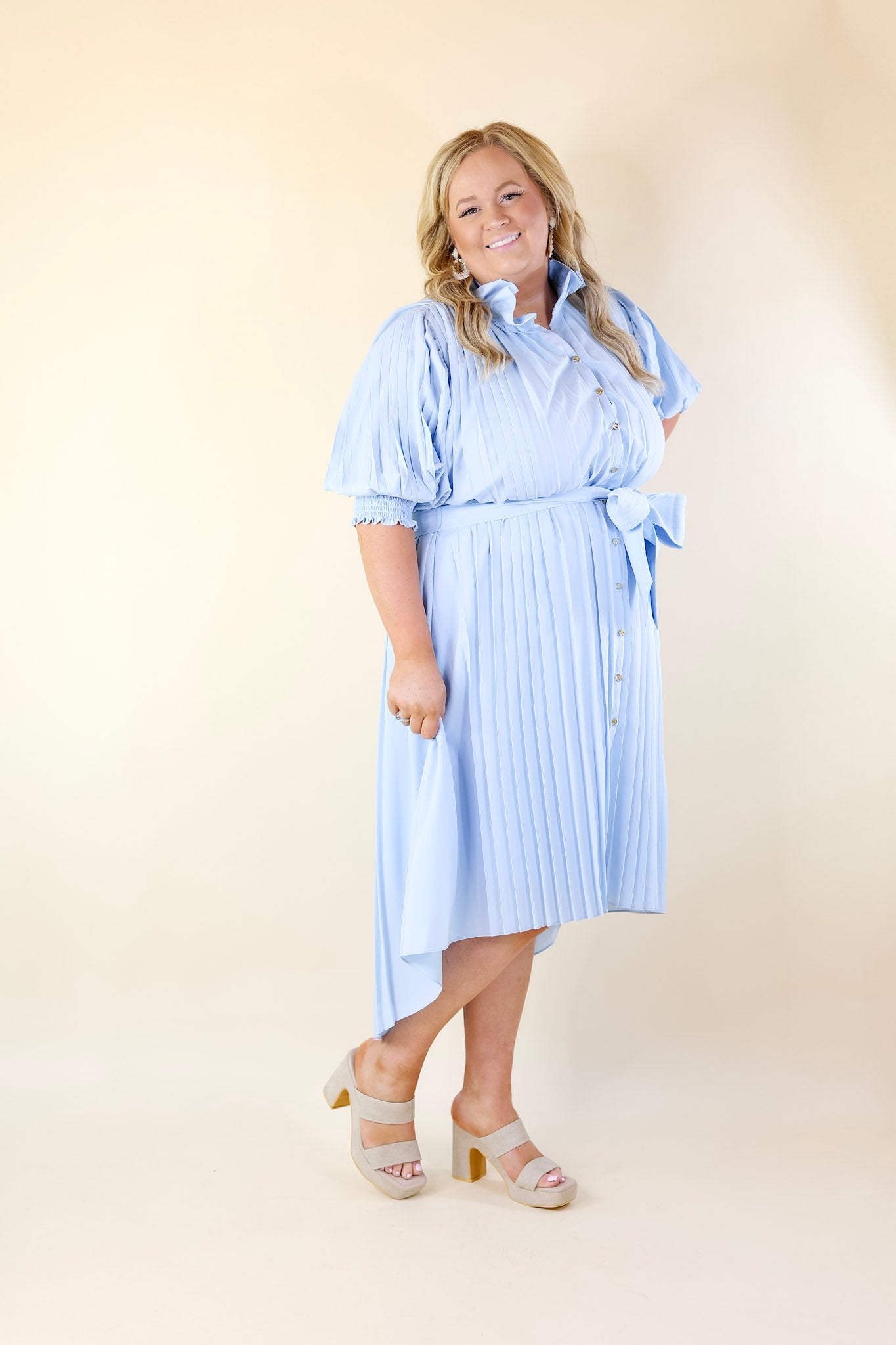 Emily McCarthy | Rowan Dress in Sail (Light Blue) - Giddy Up Glamour Boutique