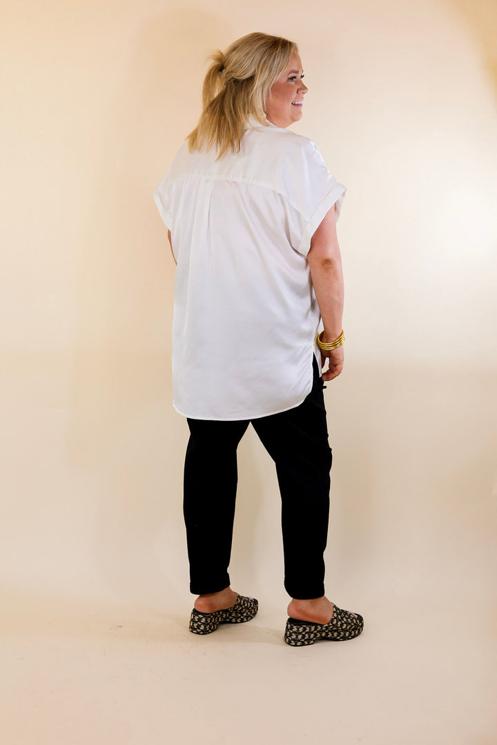 Last Chance Size 0, 1, 20W & 22W | Judy Blue | Keep It A Secret Relaxed Pull on Denim Jean Joggers in Jet Black