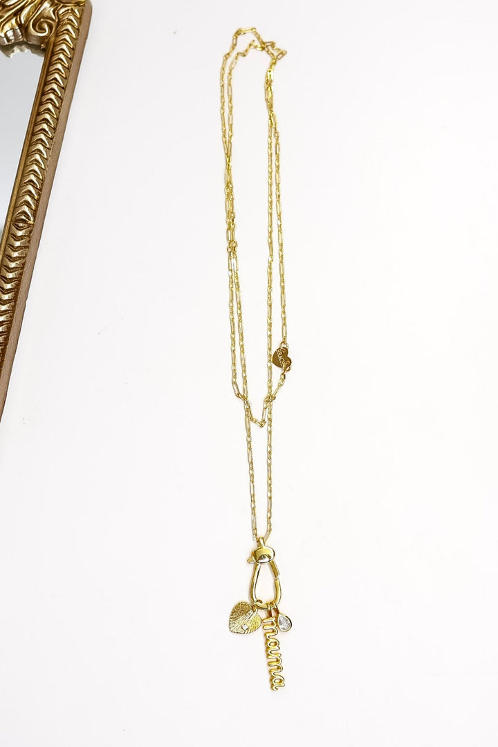 Bracha | Mama Charm Necklace in Gold