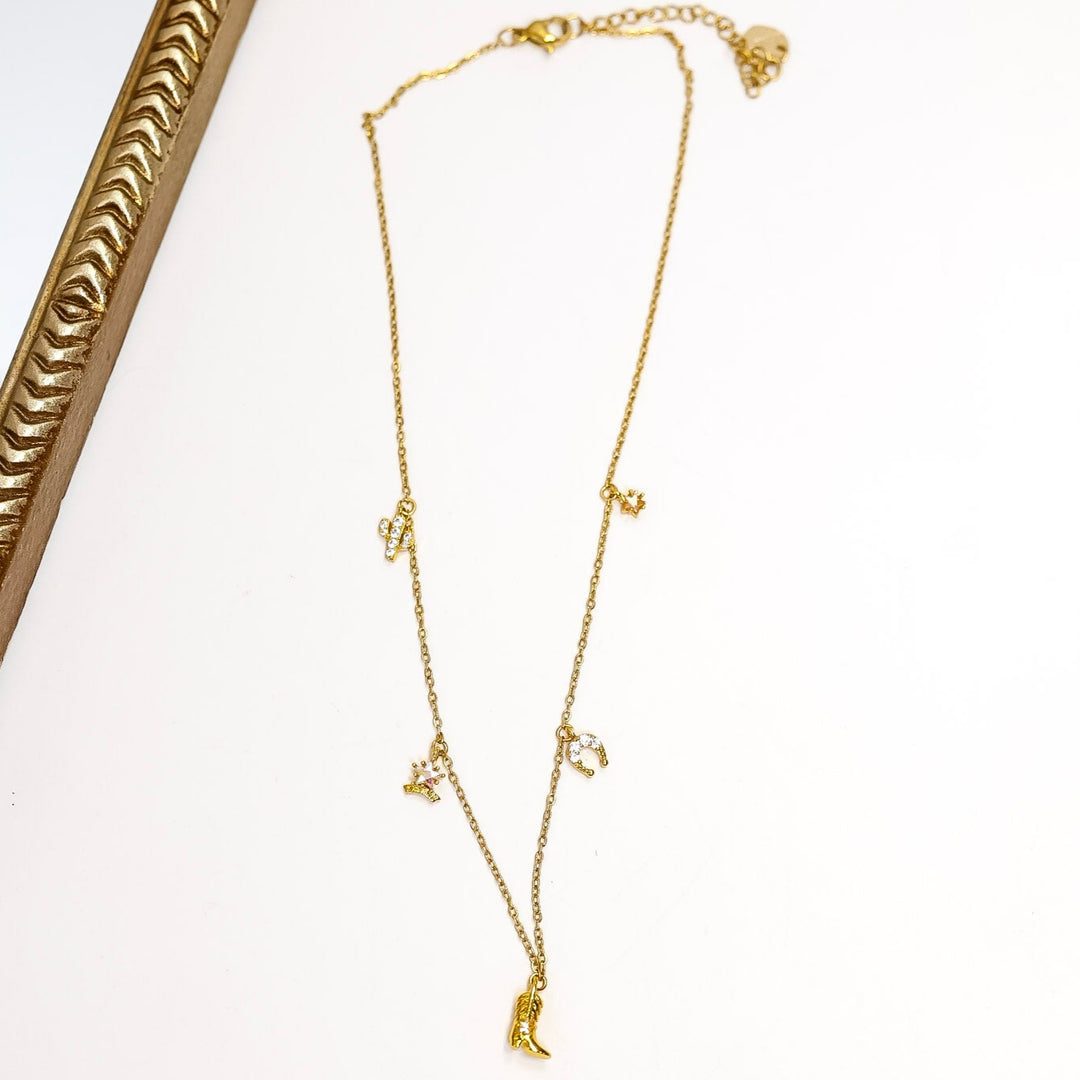 Bracha | The Western Charm Necklace in Gold