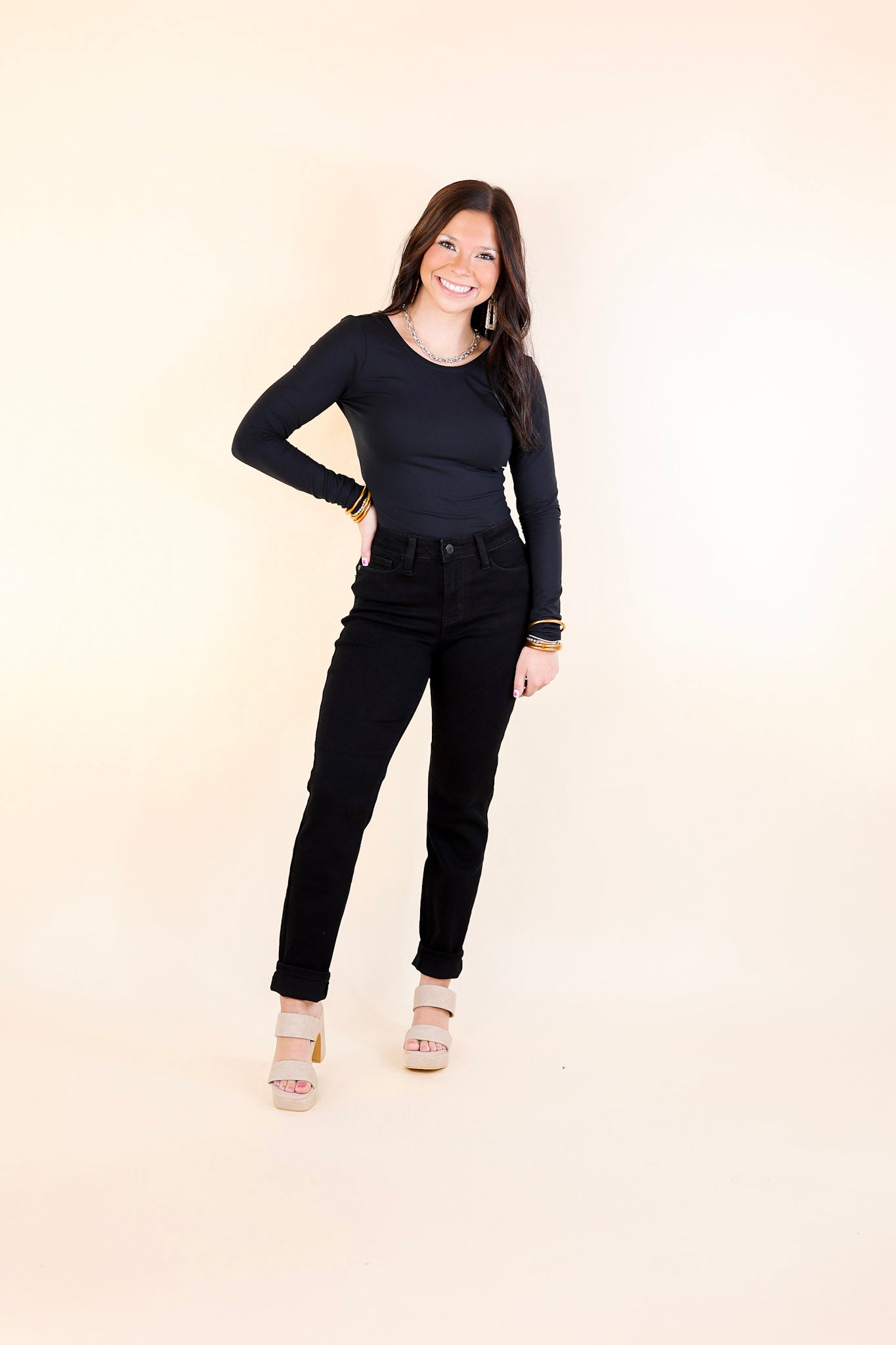 Judy Blue | Main Memories Slim Fit Jeans in Black