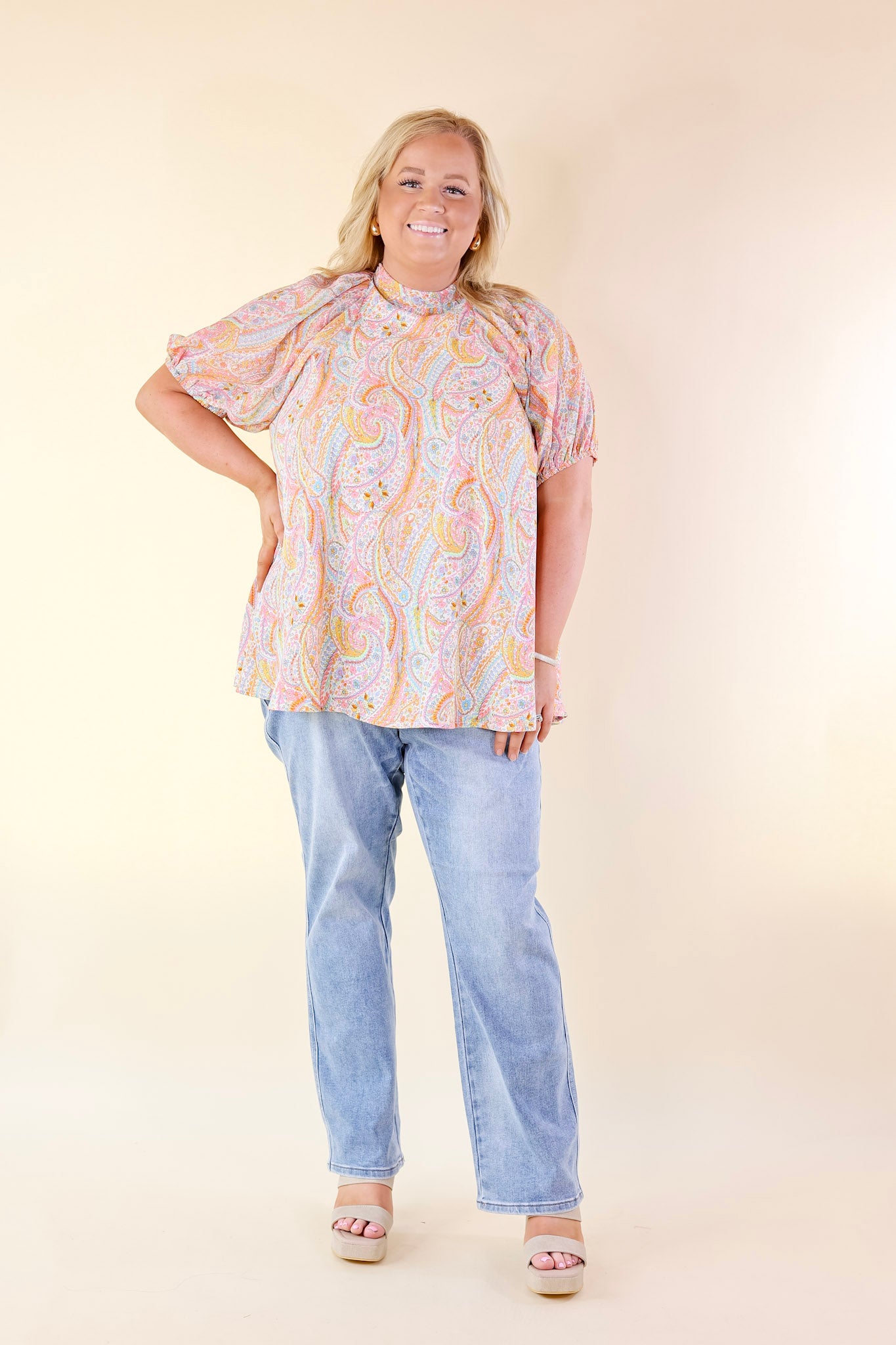 Judy Blue | Essential Ease Tummy Control Straight Leg Jeans in Medium Wash