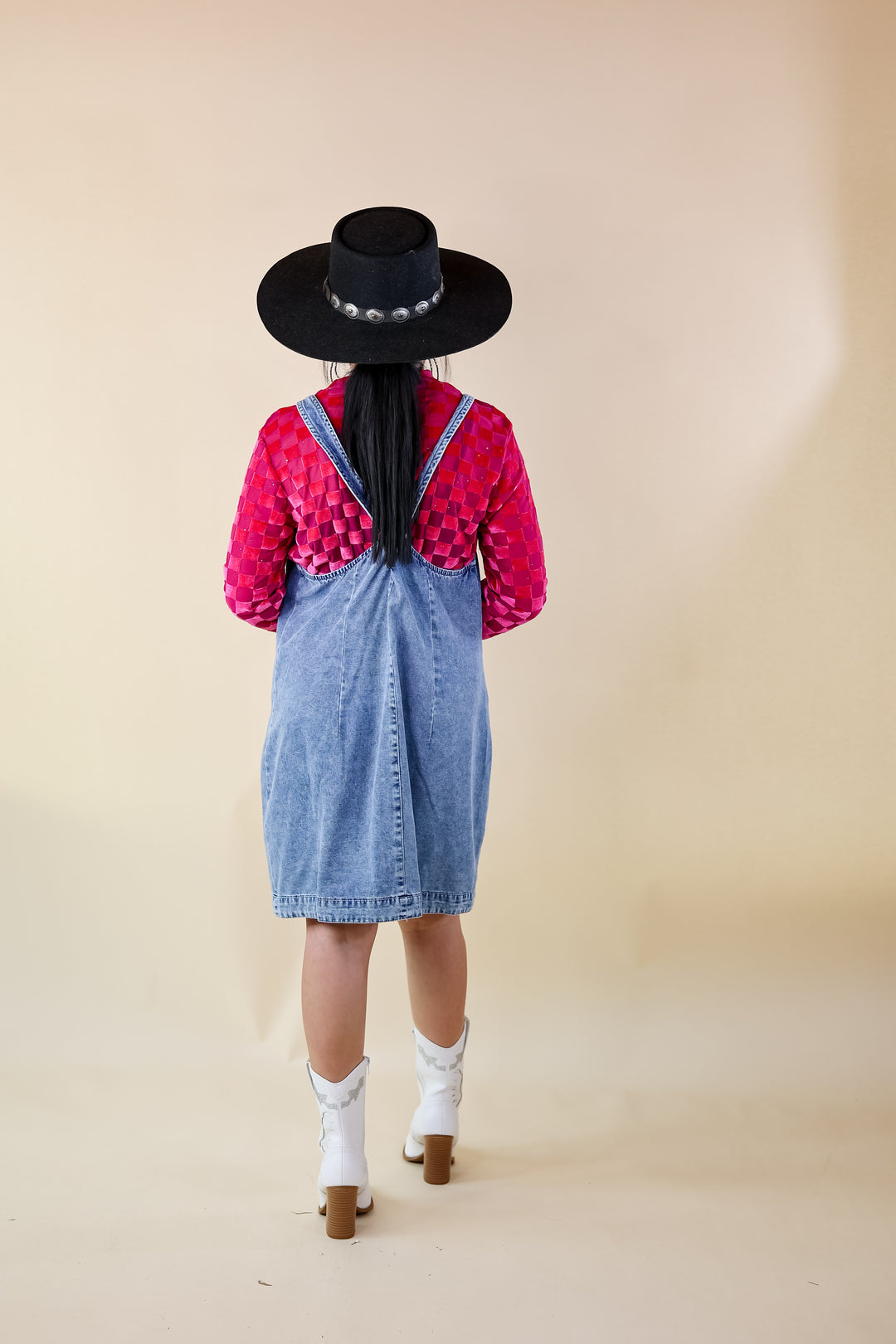 The Girl Next Door Denim Button Up Dress in Light Wash - Giddy Up Glamour Boutique