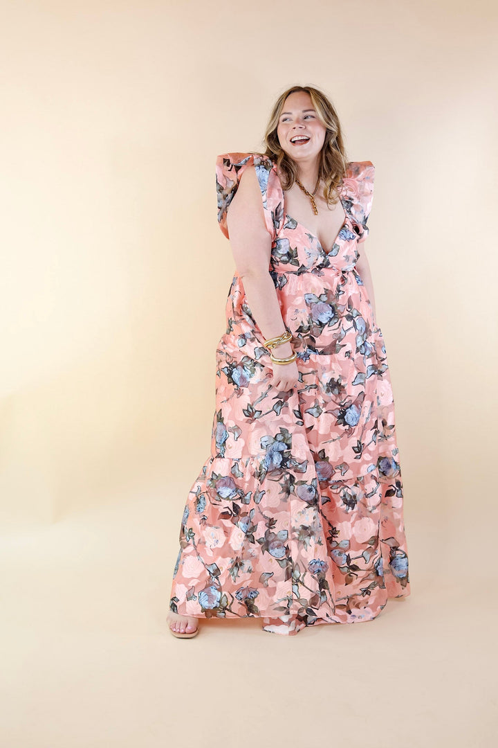 BuddyLove | Lilly Sweetheart Neckline Maxi Dress in Sweet Talkin (Pink) - Giddy Up Glamour Boutique