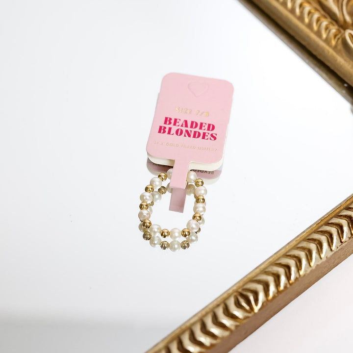 Beaded Blondes | Coastal Pearl Ring in Gold