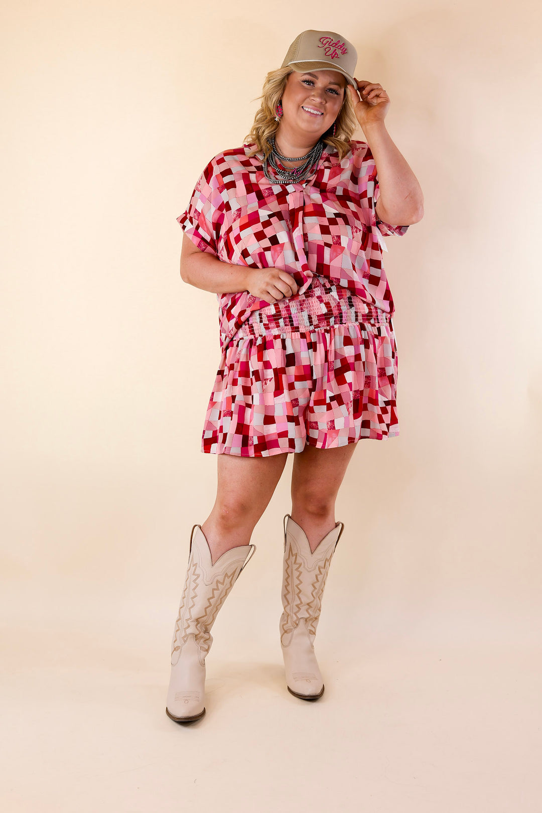 Center of Attention Disco Ruffle Top in Berry Pink - Giddy Up Glamour Boutique