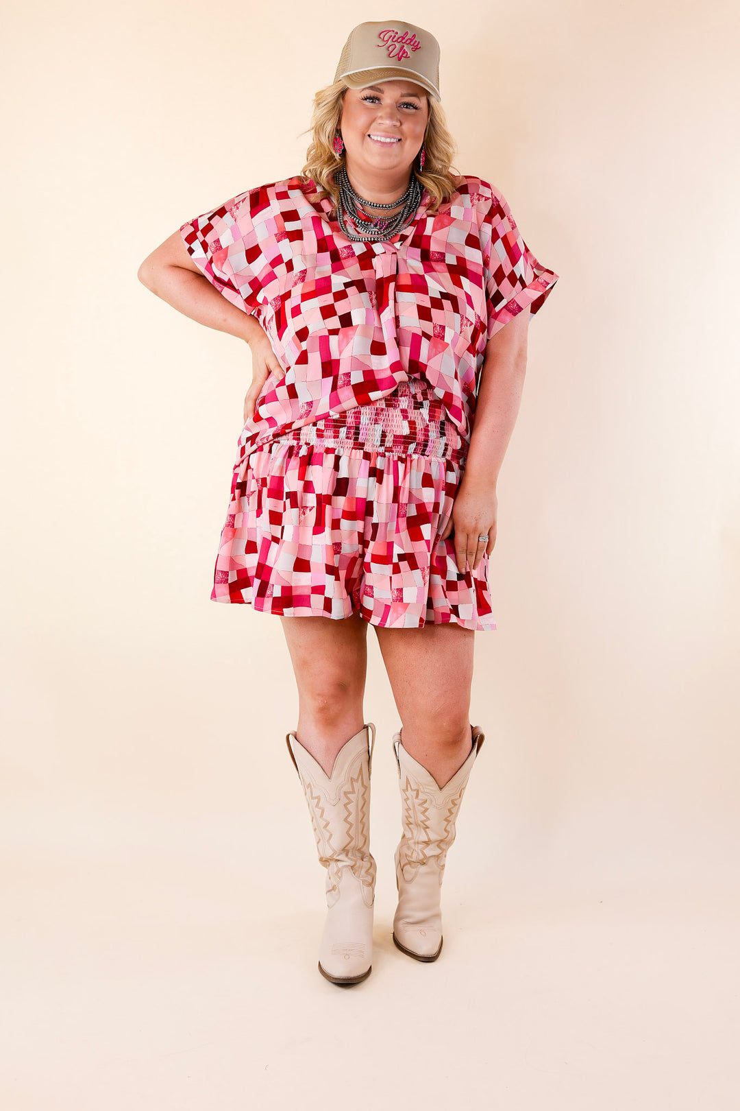 Center of Attention Disco Ruffle Top in Berry Pink - Giddy Up Glamour Boutique