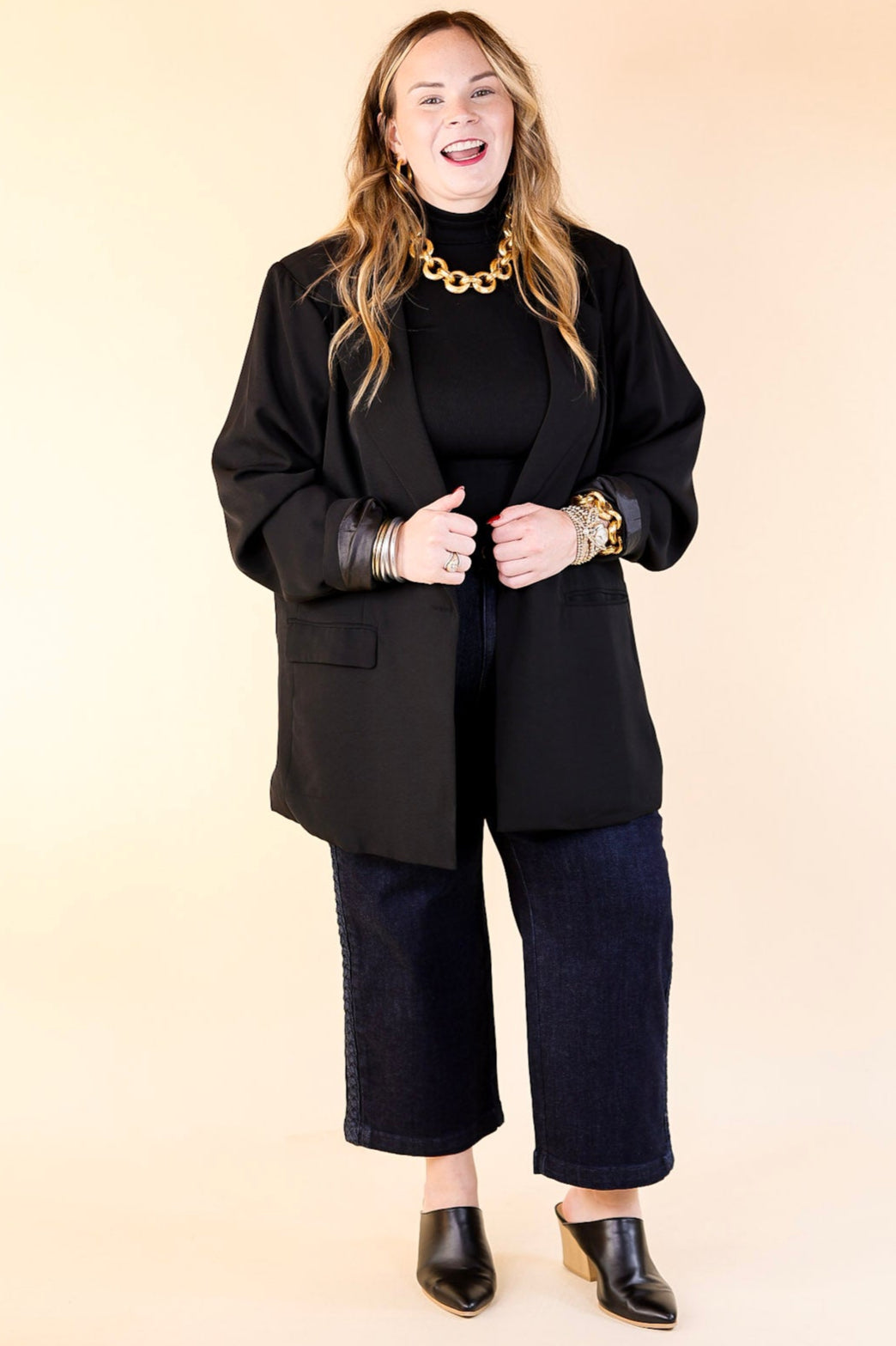 Winning Awards Long Sleeve Blazer in Black