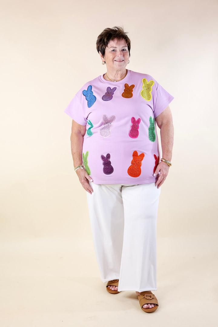 Queen Of Sparkles | Bunny Bliss Sequin Top in Purple - Giddy Up Glamour Boutique