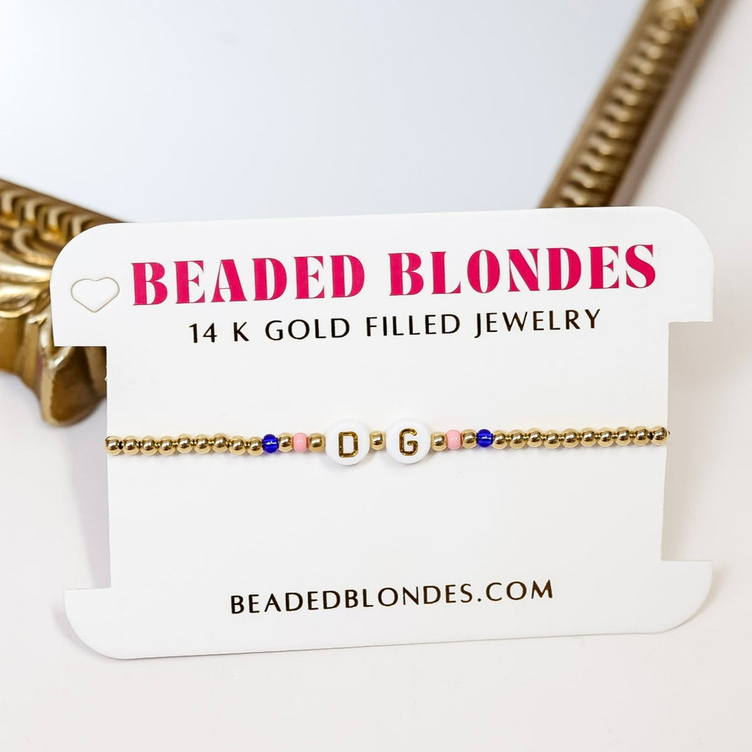 Beaded Blondes | Delta Gamma Color Sorority Bracelet