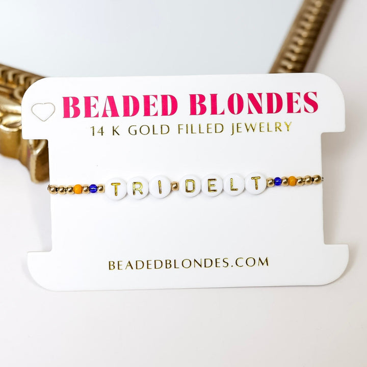 Beaded Blondes | Tri Delt Color Sorority Bracelet