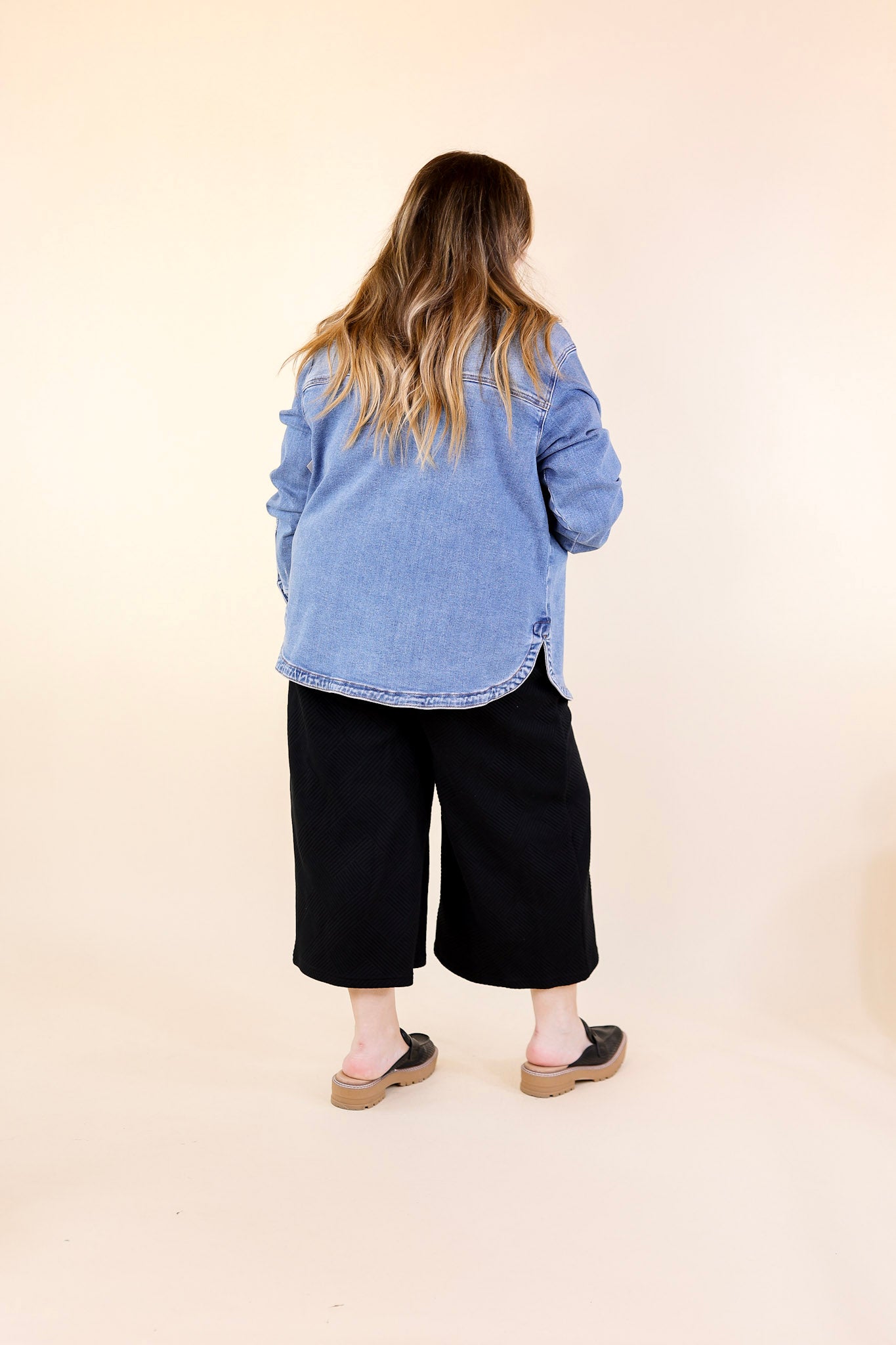 Judy Blue | Feeling Refreshed Button Up Denim Shacket in Medium Wash