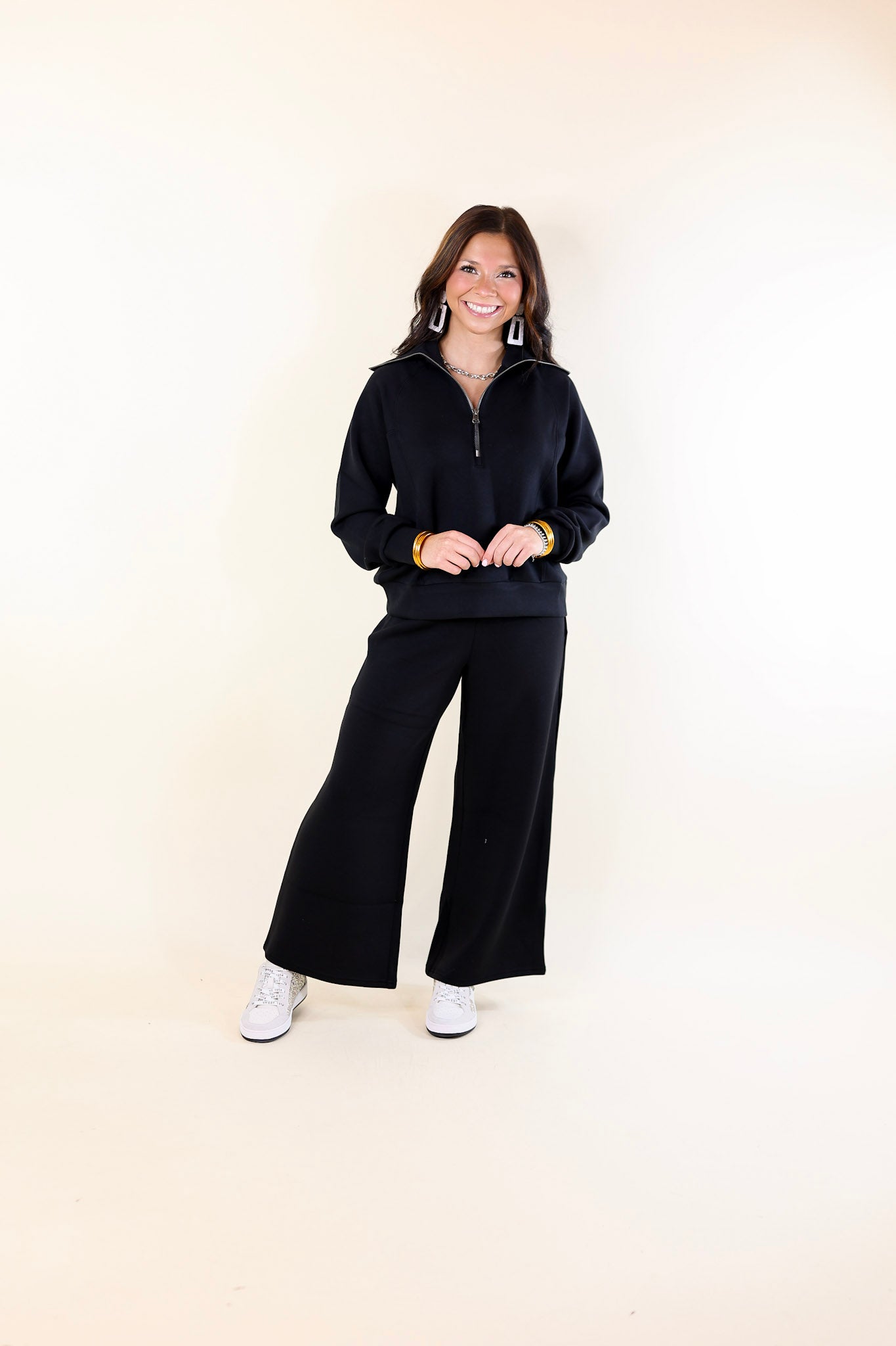 SPANX | AirEssentials Half Zip in Black