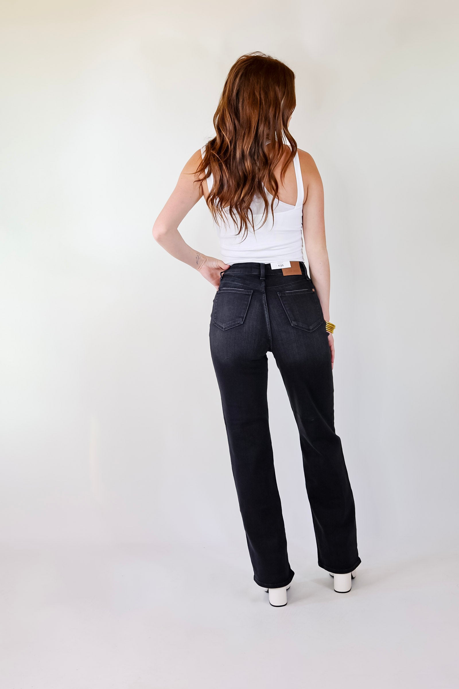 Judy Blue | Good N' Classic Straight Leg Jeans in Black - Giddy Up Glamour Boutique