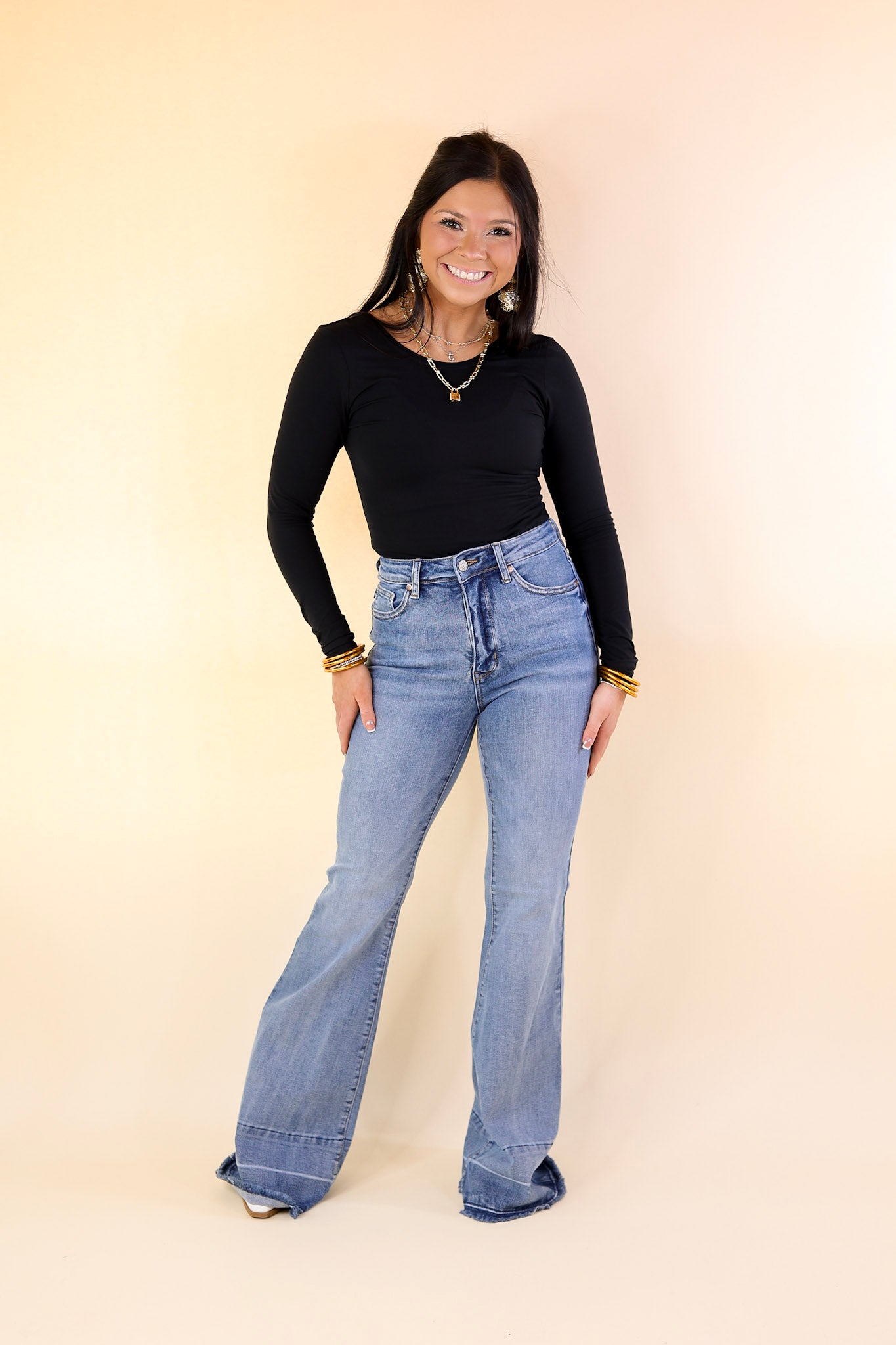 JUDY 2024 BLUE Bell Bottom Jeans Size 9/29