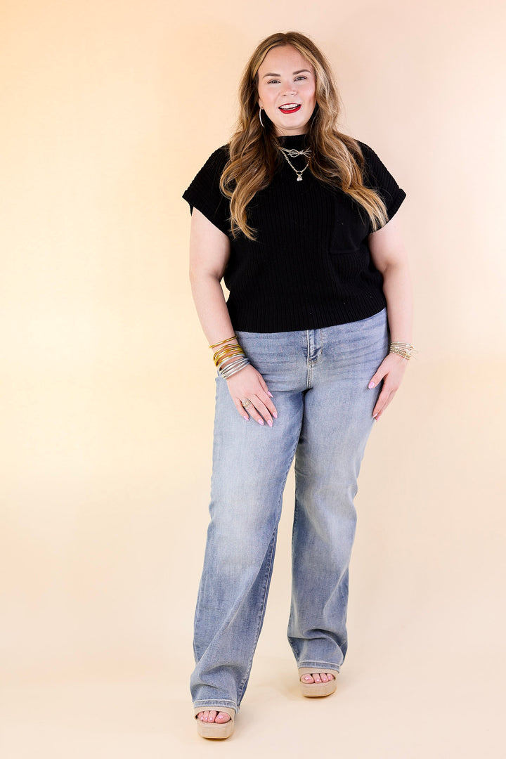 Judy Blue | Chic Simplicity High Waisted Straight Leg Jean in Light Wash - Giddy Up Glamour Boutique