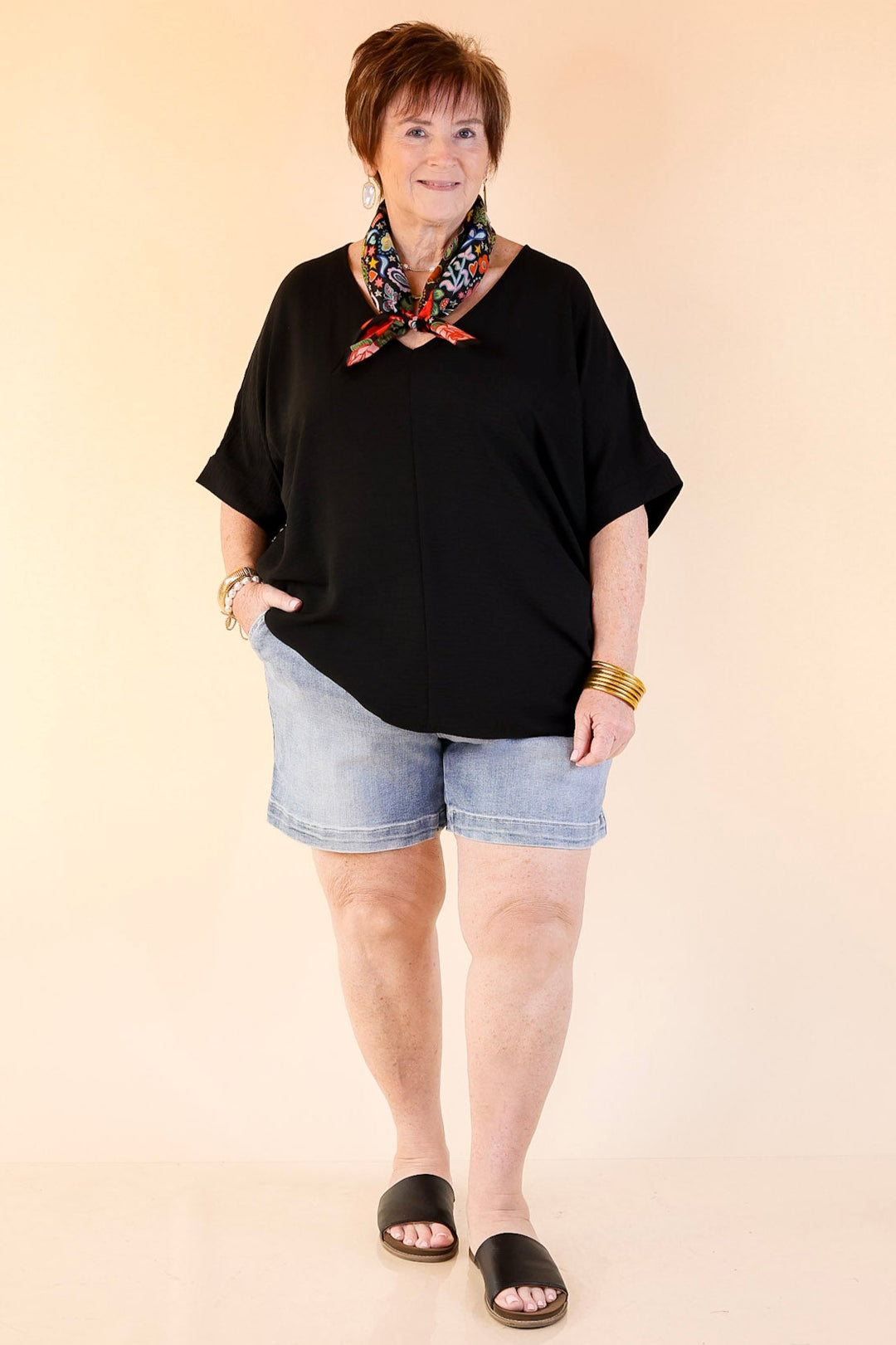 Judy Blue | Denim Prestige Trouser Shorts in Medium Wash