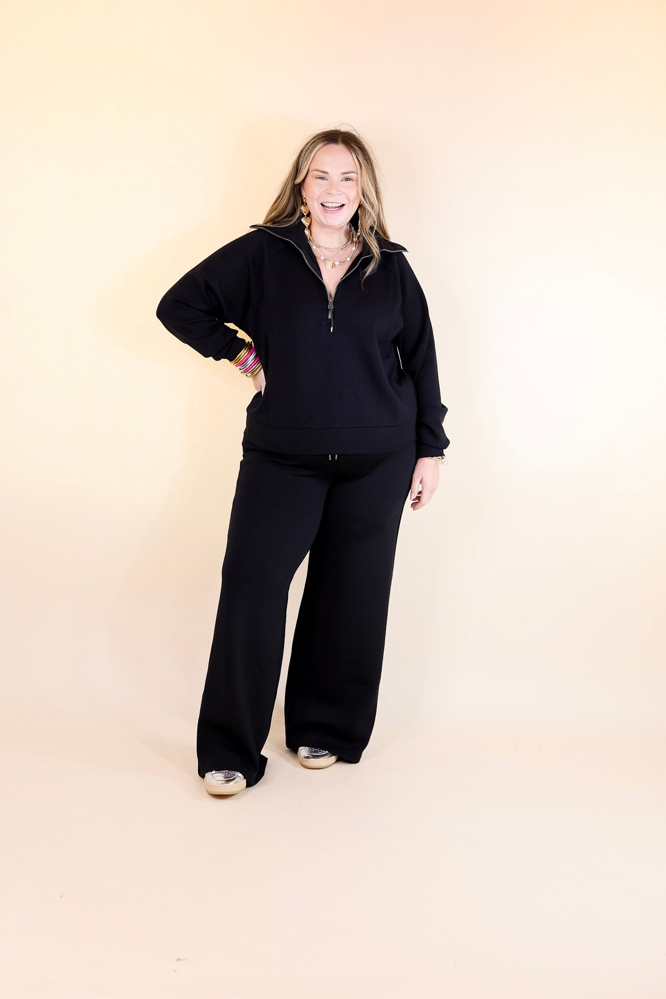 SPANX | AirEssentials Wide Leg Pant in Black