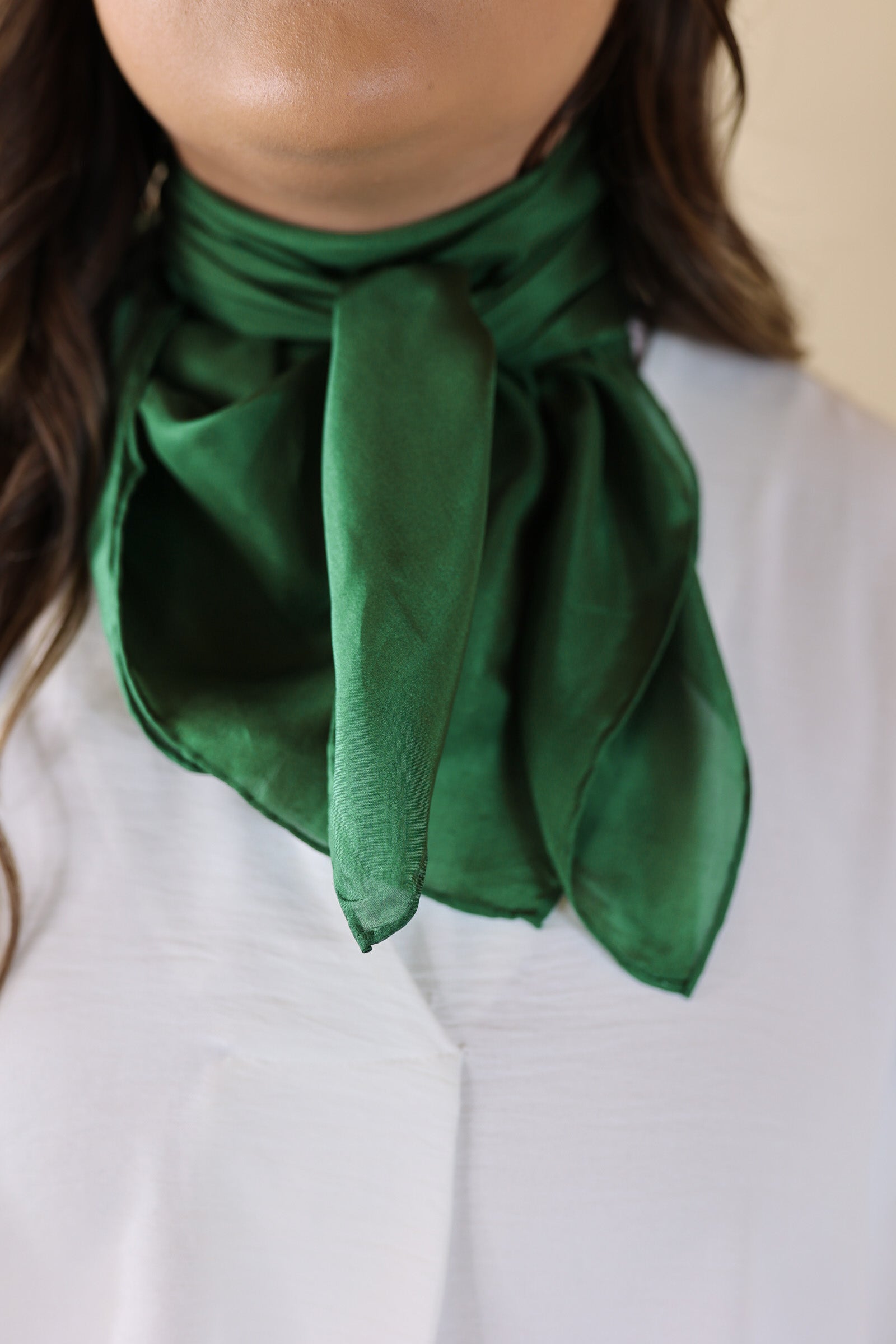 Solid Wild Rag in Eucalyptus Green - Giddy Up Glamour Boutique