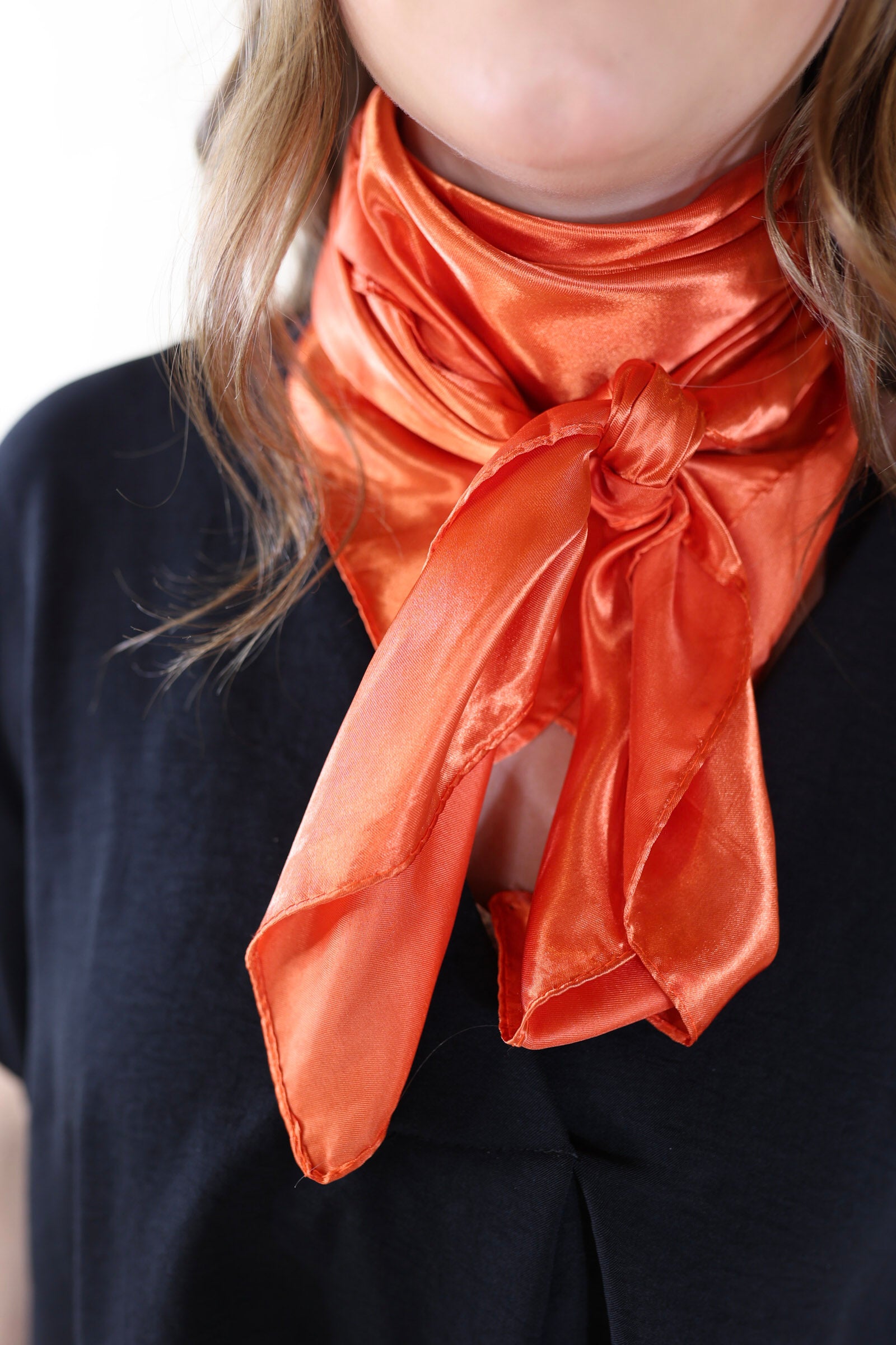 Solid Colored Scarf in Coral - Giddy Up Glamour Boutique