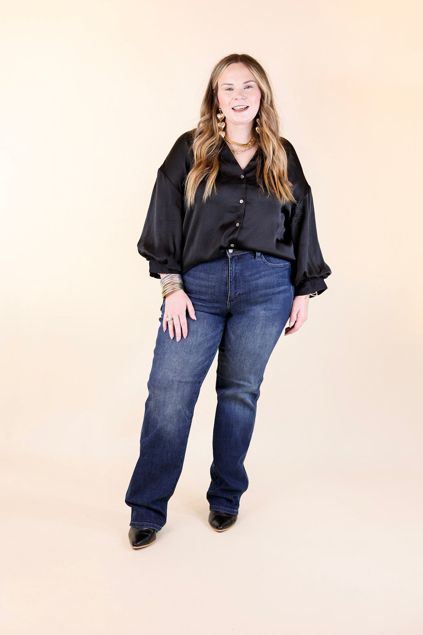 Judy Blue | Flawless Fit Tummy Control Classic Straight Leg Jean in Dark Wash