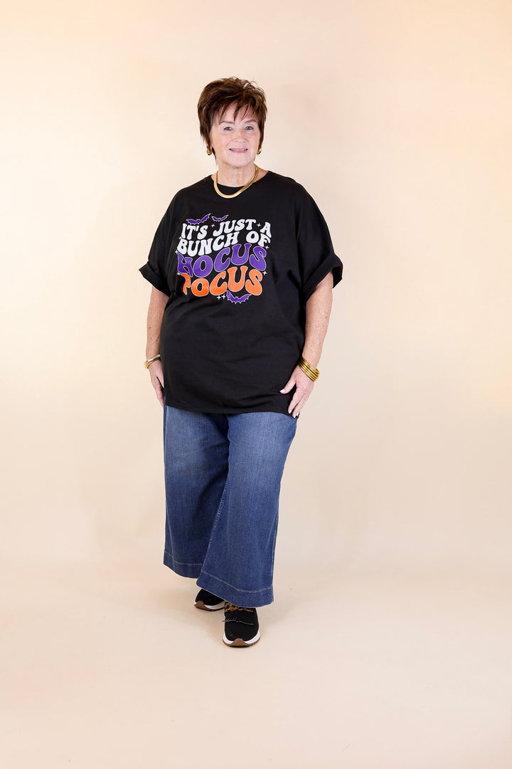 It's Just a Bunch of Hocus Pocus Short Sleeve Graphic Tee in Black