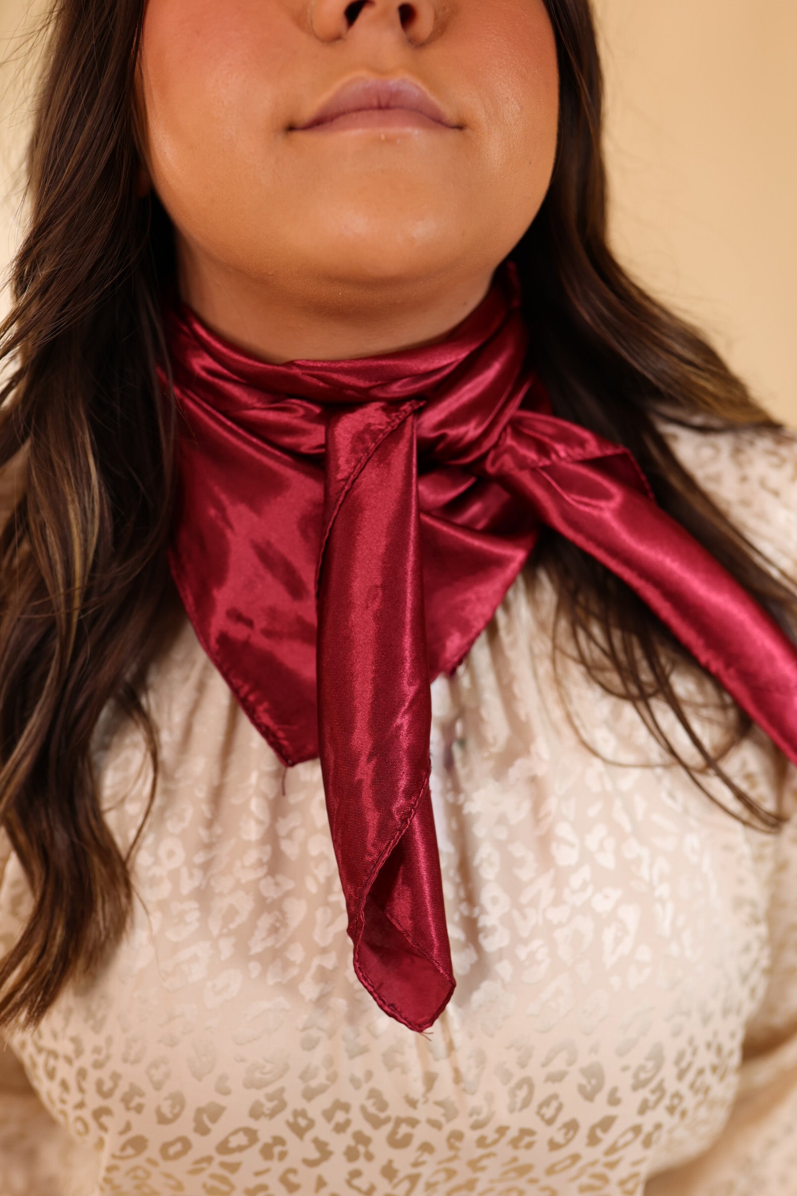 Solid Colored Scarf in Bula Burgundy - Giddy Up Glamour Boutique