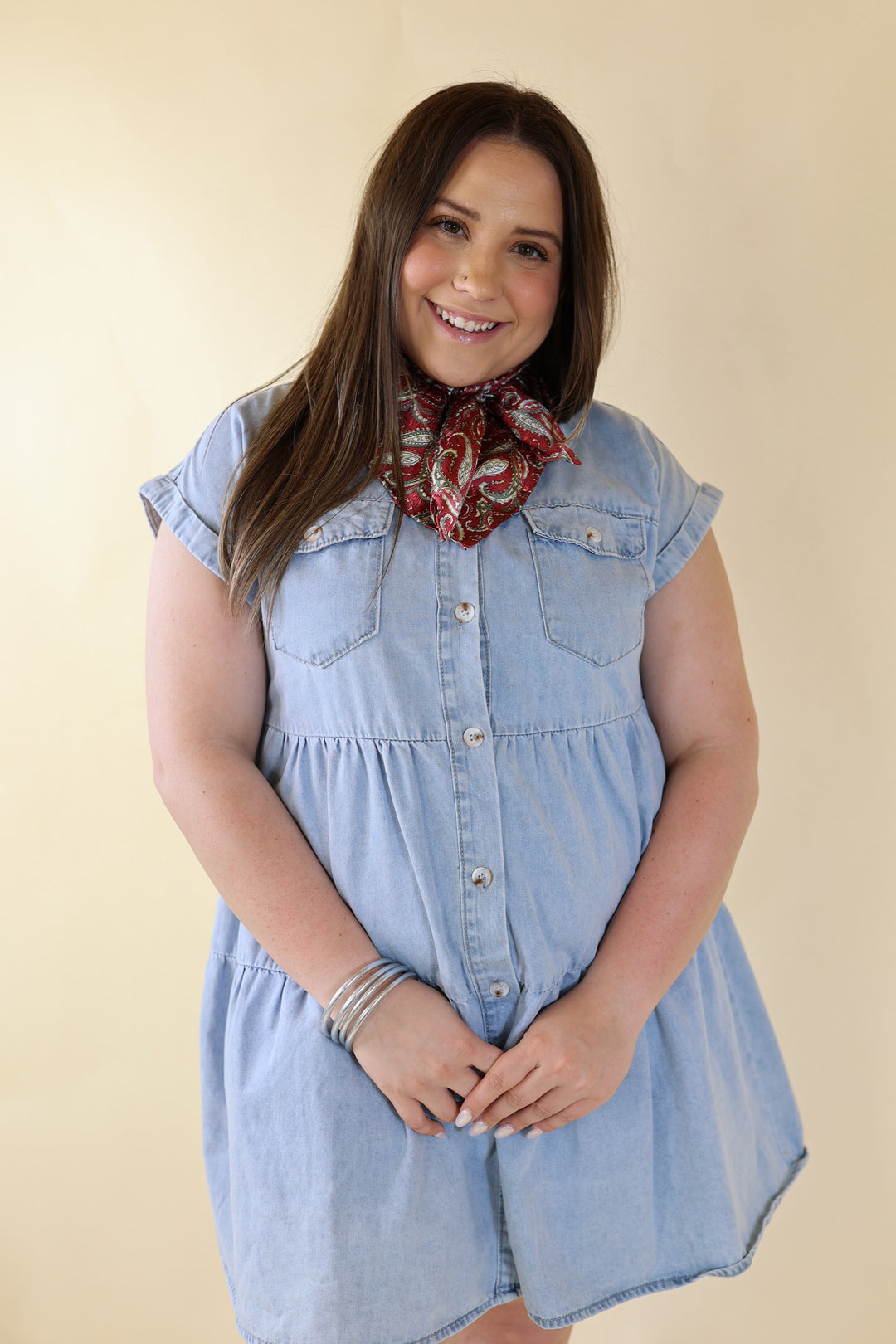 Paisley Wild Rag in Wine and Olive - Giddy Up Glamour Boutique