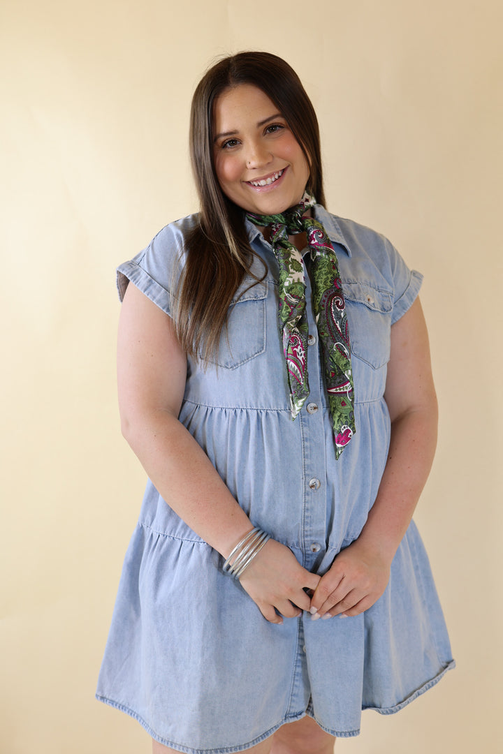 Paisley Wild Rag in Watermelon - Giddy Up Glamour Boutique