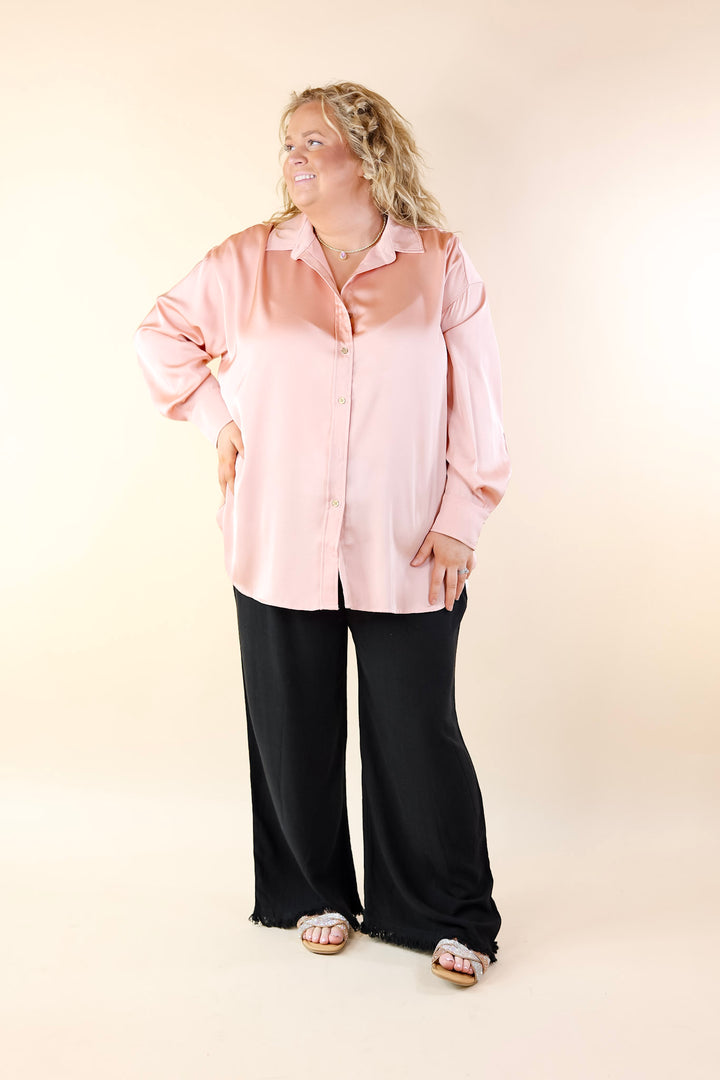 Right On Cue Drawstring Cropped Pants with Frayed Hem in Black - Giddy Up Glamour Boutique