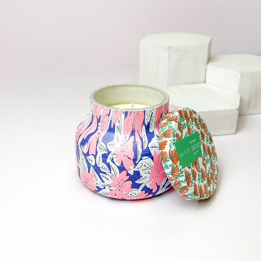 Capri Blue | 8 oz. Petite Jar Candle in Pattern Play Sign | Volcano - Giddy Up Glamour Boutique
