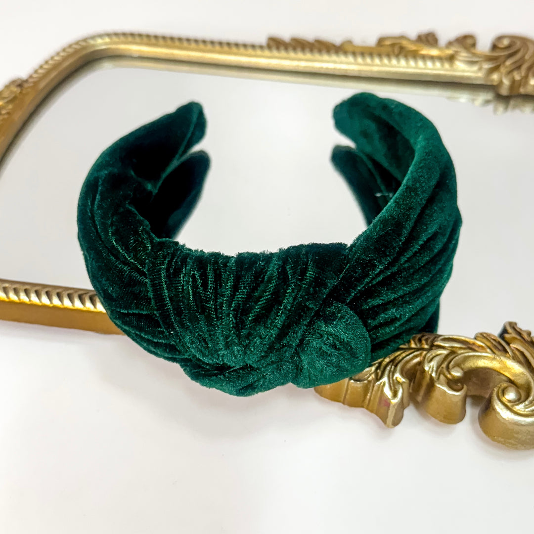 Velvet Knotted Headband in Various Colors