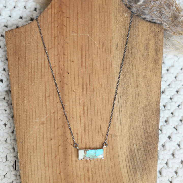 Steve Francisco | Navajo Handmade Sterling Silver Chain Necklace with Cotton Candy Turquoise Mix Pendant