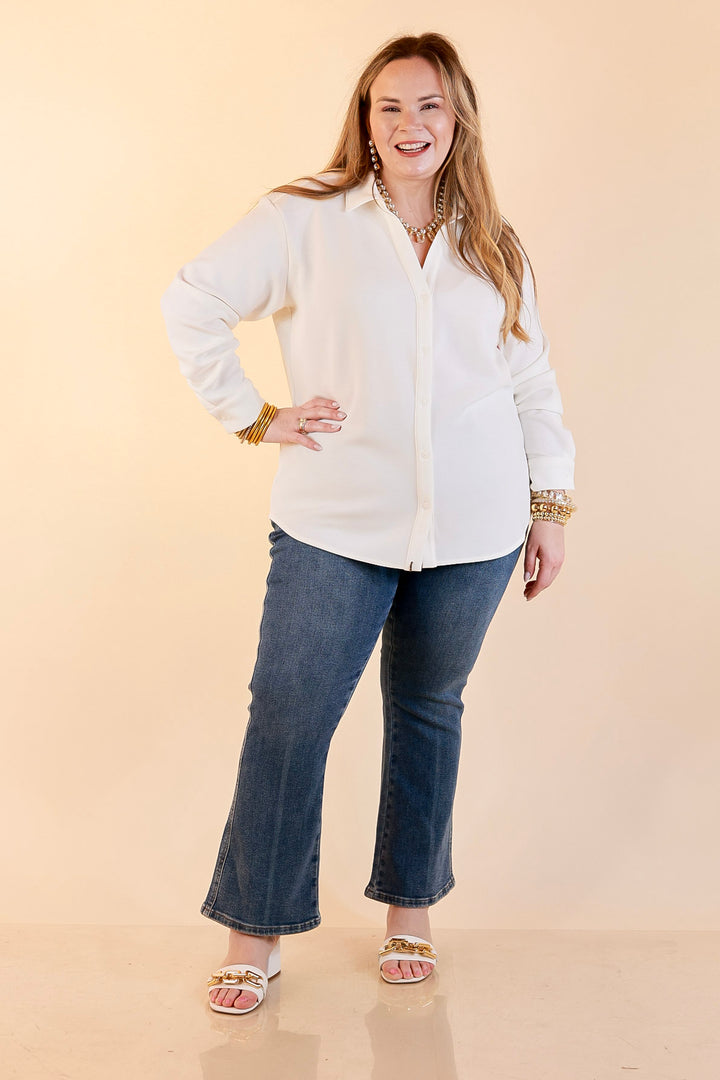 SPANX | AirEssentials Button Down Top in Powder White