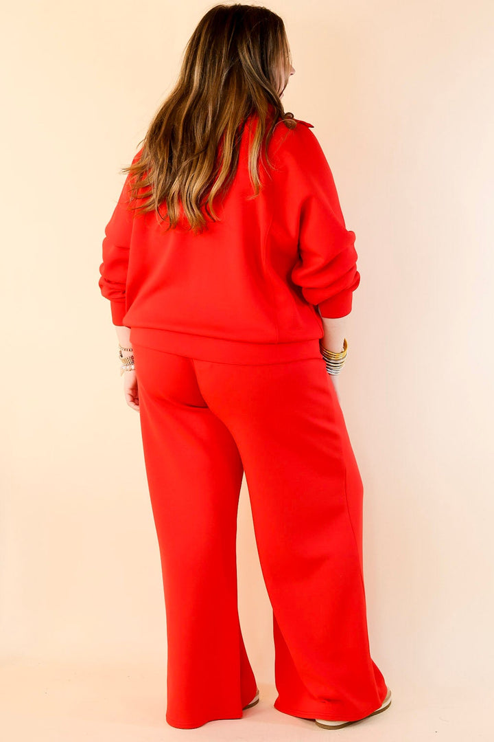 SPANX | AirEssentials Half Zip in Red