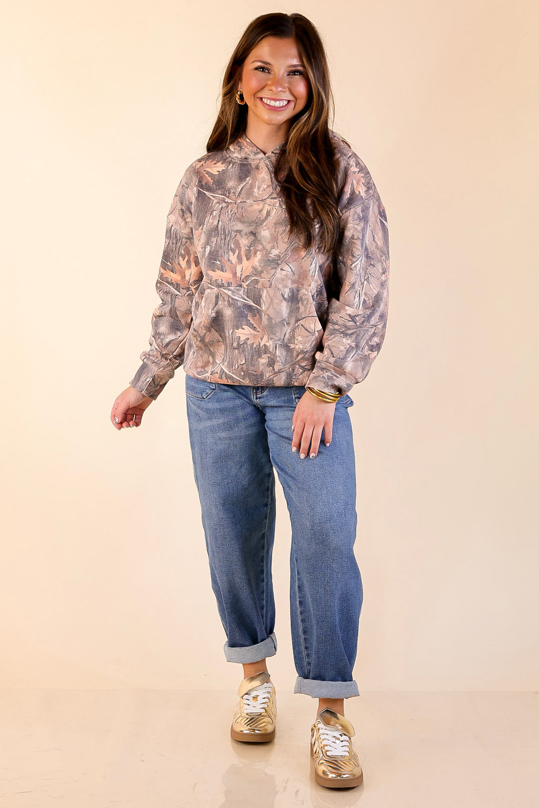 Simply Southern | Ready for Anything Long Sleeve Hoodie Sweatshirt in Camouflage