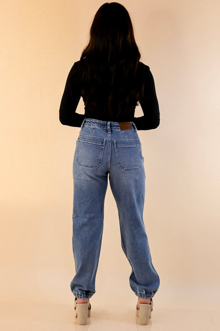 Judy Blue | Relaxed Revival Denim Jogger in Medium Wash