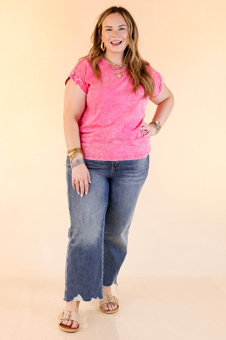 Chic Made Easy Short Sleeve Shirt in Pink