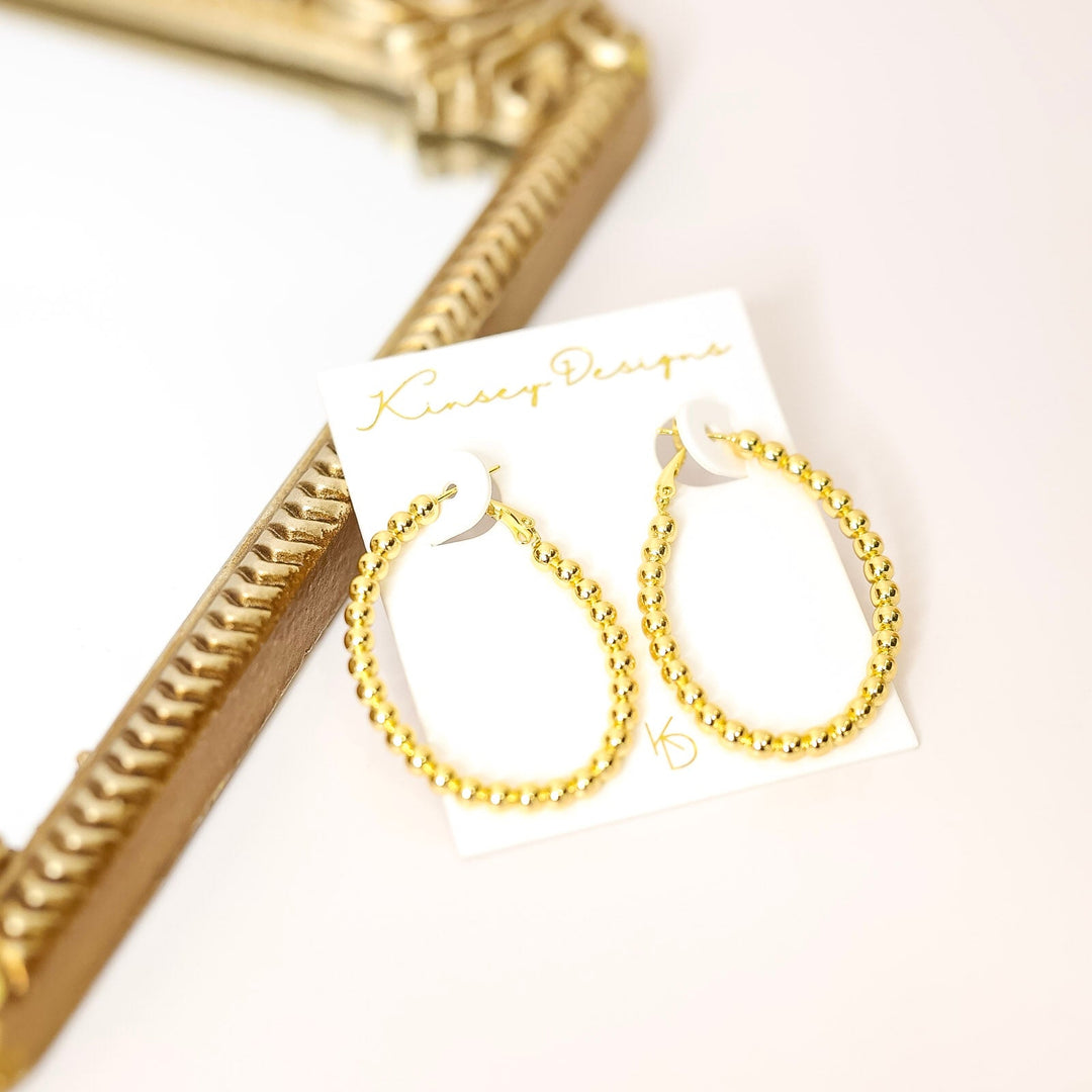 Kinsey Designs | Atlas Beaded Hoop Earrings in Gold