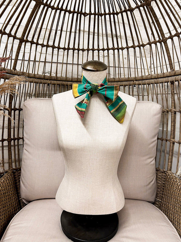 Refined on the Range Serape Print Twilly Scarf in Blue