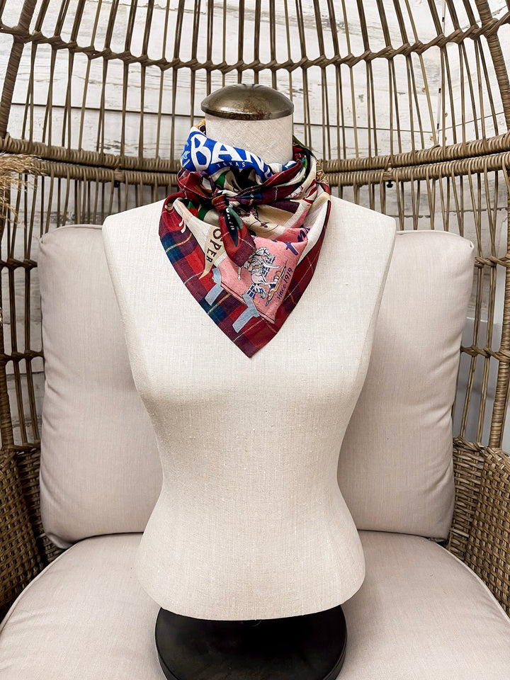 XOXO Art & Co | Rodeo Pennants Shorty Wild Rag Scarf in Multicolor