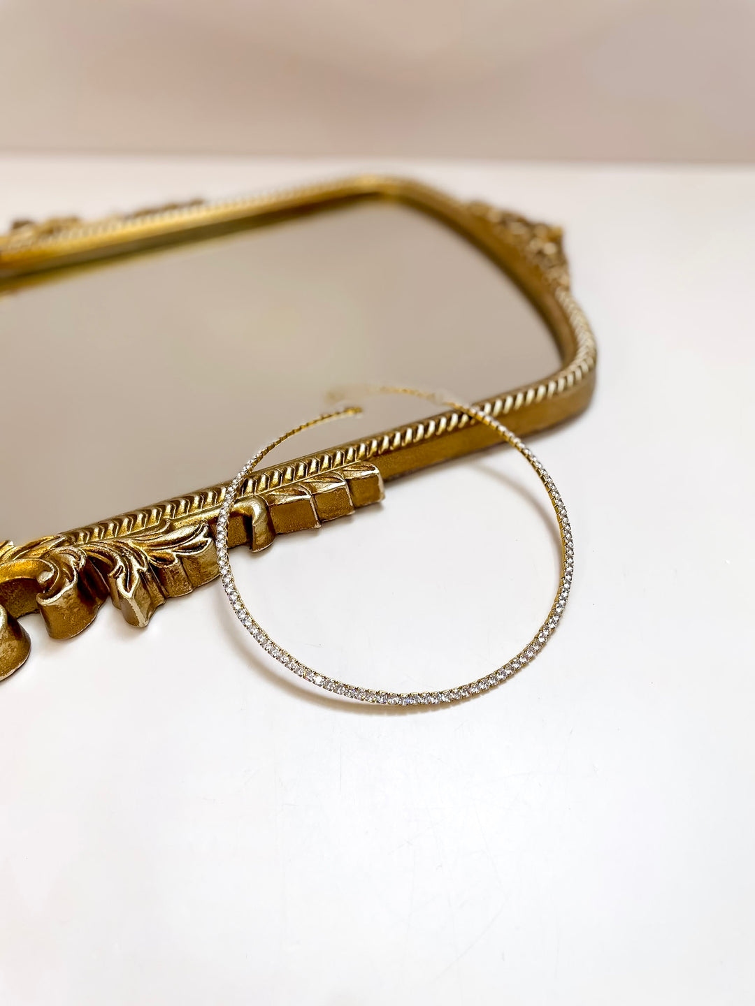 CHANSUTT PEARLS | Luxe Tennis Necklace with Crystal Detailing in Gold