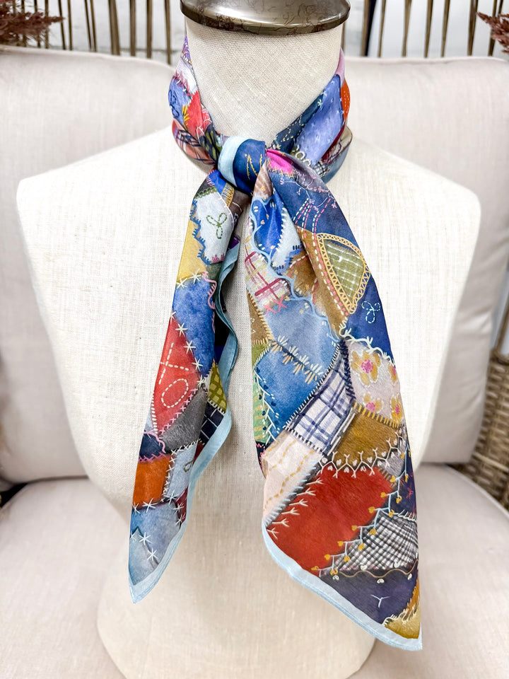 XOXO Art & Co | Crazy Quilt Shorty Wild Rag - Giddy Up Glamour Boutique