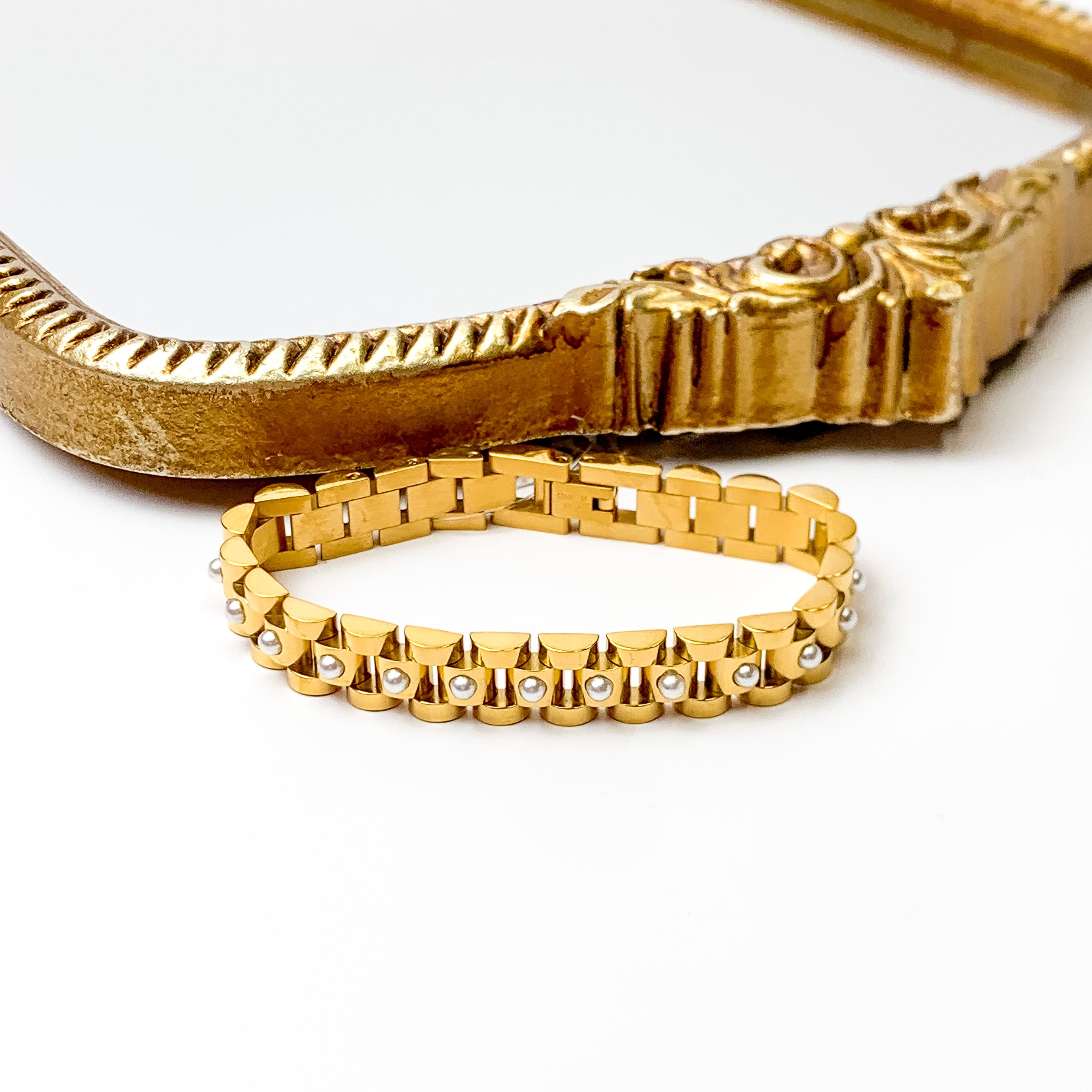 Bracha | Perla Rolly Bracelet in Gold Tone - Giddy Up Glamour Boutique
