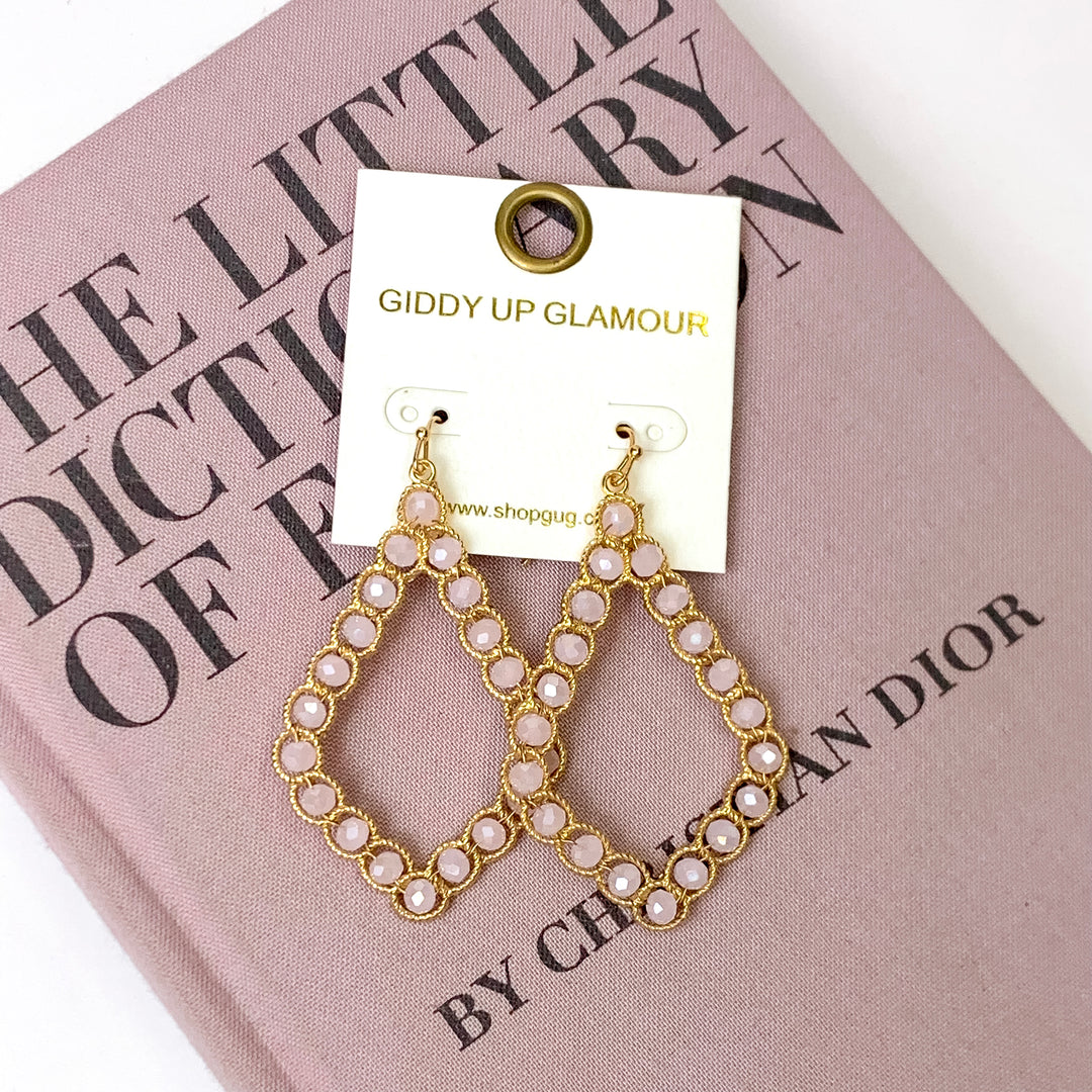 Light Pink Mirage Kite Earrings - Giddy Up Glamour Boutique