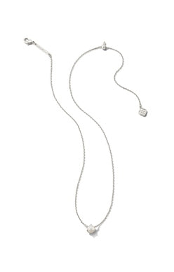 Kendra Scott | Ashton White Pearl Pendant Necklace in Silver - Giddy Up Glamour Boutique